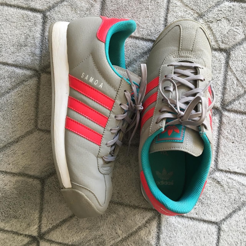 Adidas Samoa Grey/Hot Pink Shoes